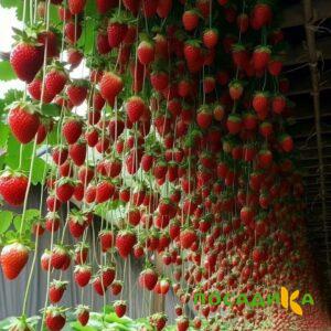 Клубника ампельная Анастасия купить по цене от 370р. в интернет-магазине «Посадика» с доставкой почтой в в Певеке и по всей России – [изображение №1].