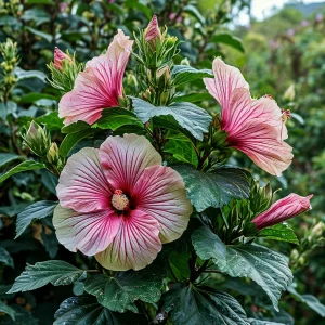 Гибискус Иден Бьюти купить по цене от 460р. в интернет-магазине «Посадика» с доставкой почтой в в Певеке и по всей России – [изображение №1].