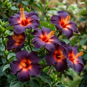 Гибискус Вивида Флэр купить по цене от 279р. в интернет-магазине «Посадика» с доставкой почтой в в Певеке и по всей России – [изображение №1].